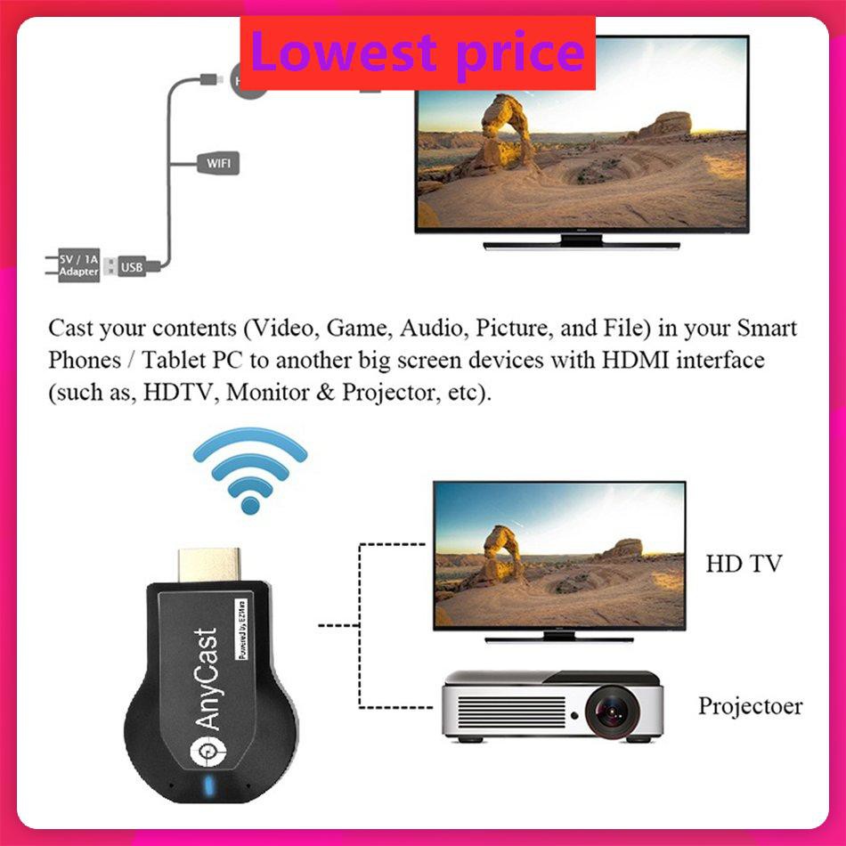 Thông Minh Thiết Bị Nhận Tín Hiệu Truyền Hình Ảnh Hd Không Dây Chromecast 2 Anycast Cho Tv Mobile