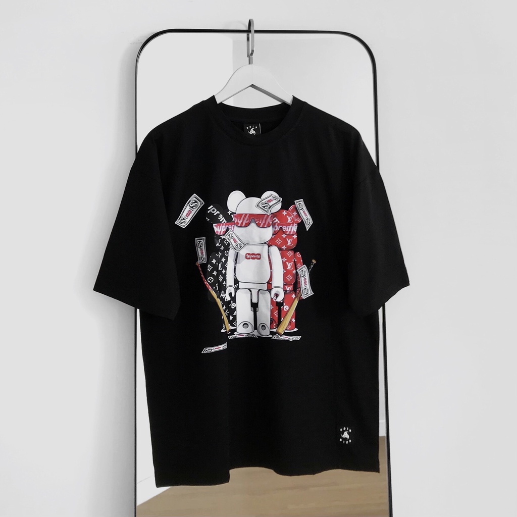 Áo thun tay Oversize Bearbrick Money, áo phông cotton nam nữ unisex, ODIN CLOTHING | BigBuy360 - bigbuy360.vn
