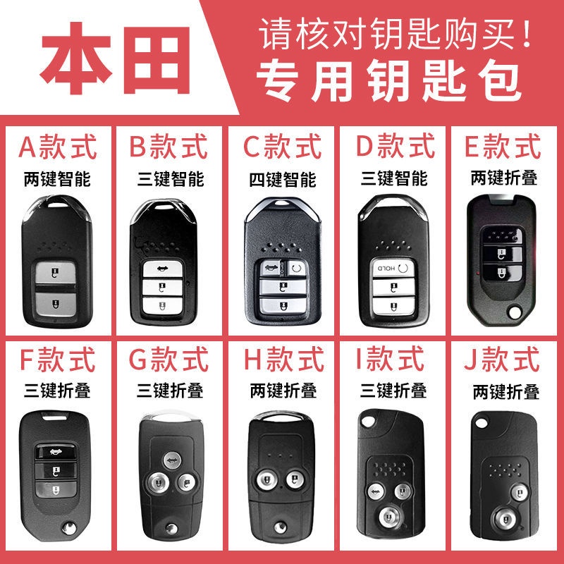 Bao Da Đựng Chìa Khóa Thông Minh Cho Xe Hơi Honda Civic CRV HRV BRV City / Accord / HRV 2014 to 2020 Ốp