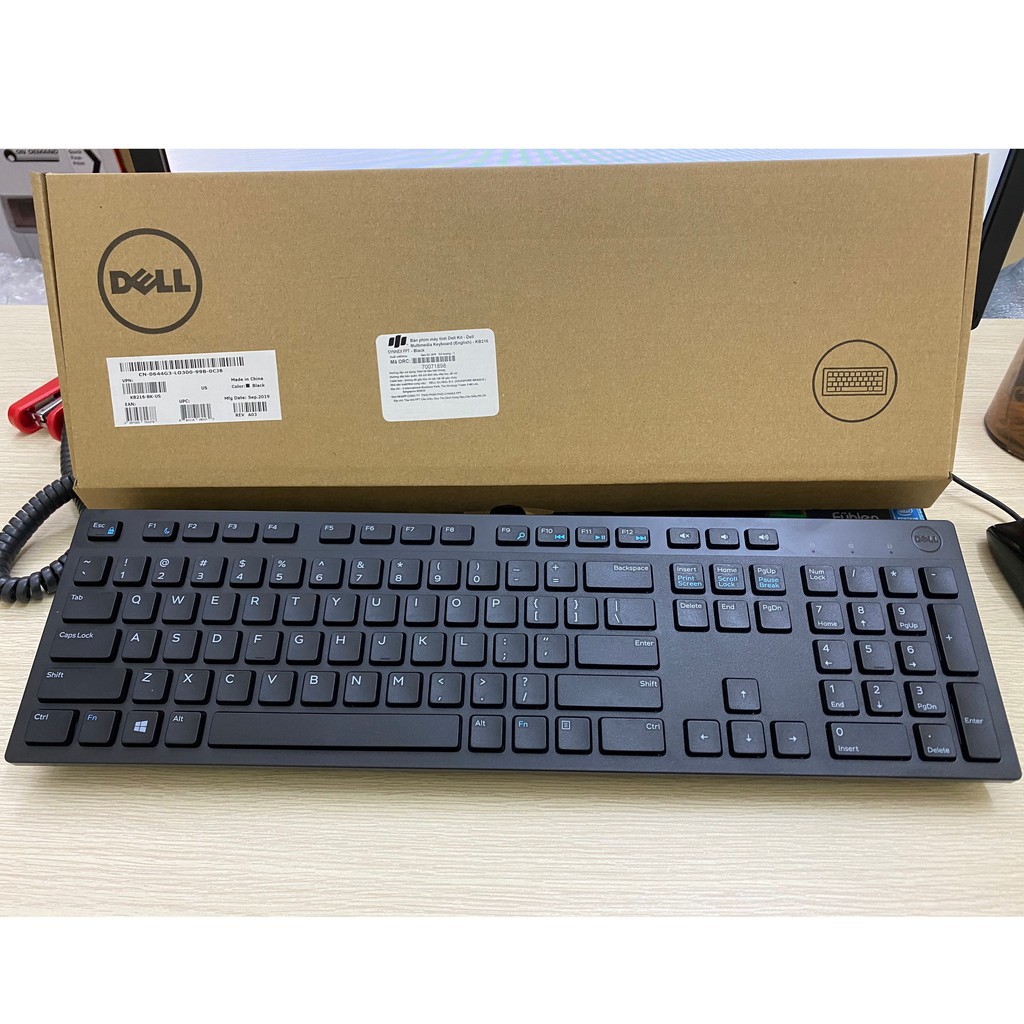 Bàn phím Dell KB216B (USB, Có dây) - BH 12 tháng