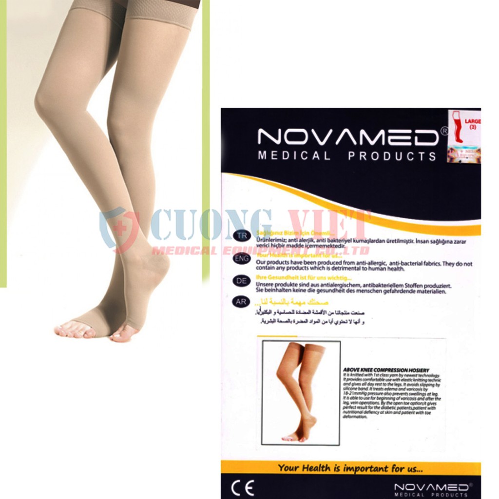 Vớ y khoa Vớ giãn tĩnh mạch từ chân đến đùi NOVAMED made in Thổ Nhĩ Kì