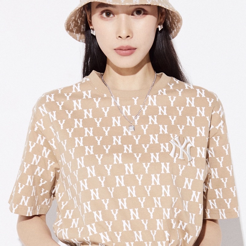 Áo Thun MLB Monogram Tee Full Tag Mạc Cotton Xuất Xịn