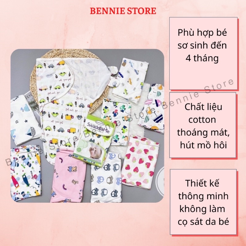 Khăn quấn ủ kén cho bé sơ sinh, Chăn ủ quấn trẻ Swaddle Me