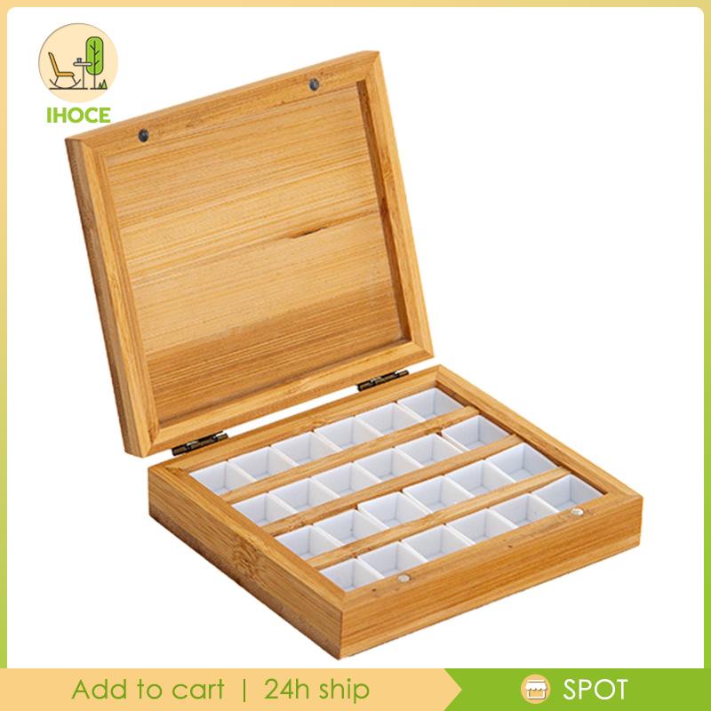 Khay Gỗ Rỗng Đựng Màu Nước Sơn Dầu Cho Trẻ Em Và Người Lớn