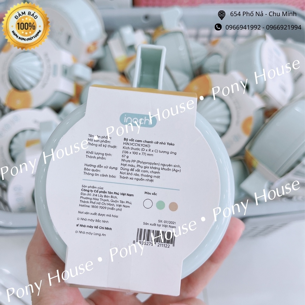 Vắt Cam - Chanh YOKO INOCHI - Bộ Vắt Cam Cho Bé Bằng Tay Có Lọc Bằng Nhựa Cao Cấp An Toàn Tuyệt Đối