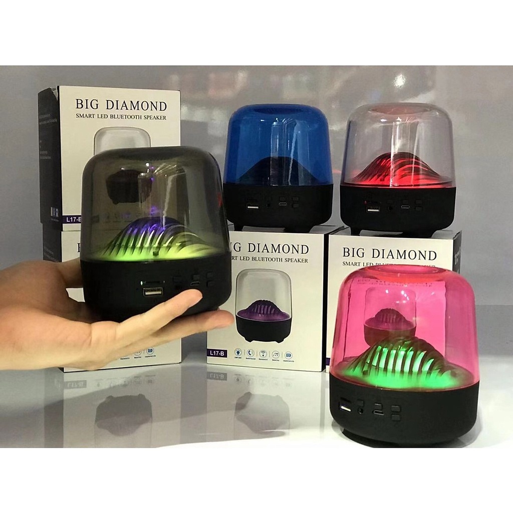 Loa Bluetooth mini L17A - L17B, Nhạc Siêu Trầm Âm Thanh 3D Cực Đỉnh - Âm Bass Đầm, LED Siêu Đẹp - Dễ Dàng Mang Theo