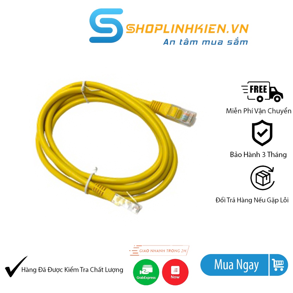 [Giá Sốc] Dây Mạng CAT5 Dài 1.5 Mét Dây kết nối internet cho modem RJ45 router- ShopLinhKienM2M