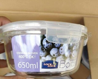 ✅Thố thủy tinh cao cấp Lock & Lock 650ml