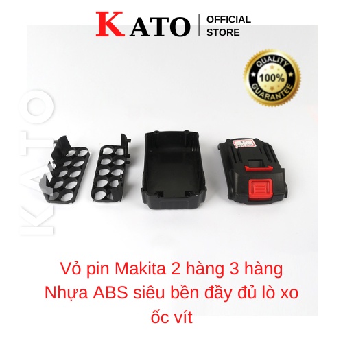 Vỏ pin makita 18V lỗ sạc adapter không có báo pin Kato