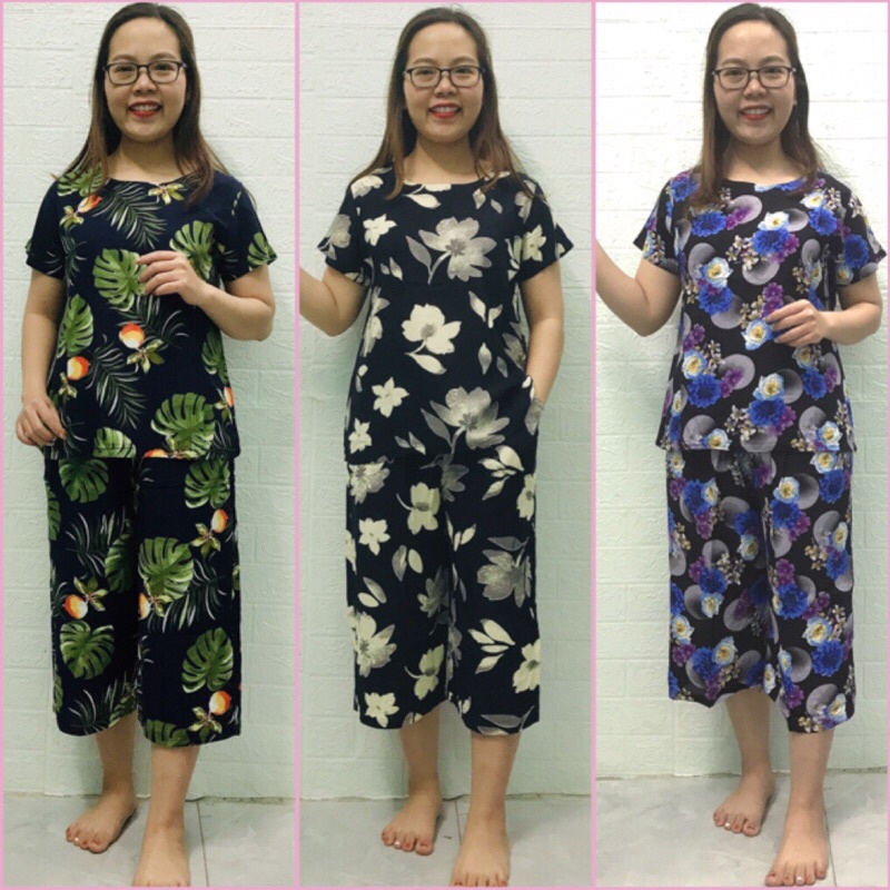 Bộ Lanh Mặc Nhà Trung Niên - Bộ Đồ Lanh Lửng Ống sớ cho người lớn tuổi