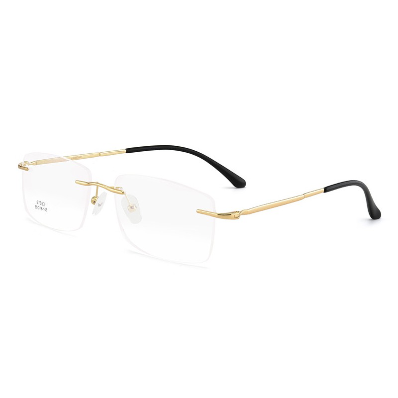 Mắt kính tròng không viền hợp thời trang cho nam