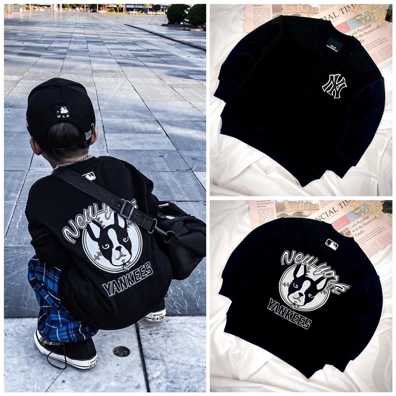 Áo hoodie cho bé New York  from rộng hoddie cá tính ấm áp