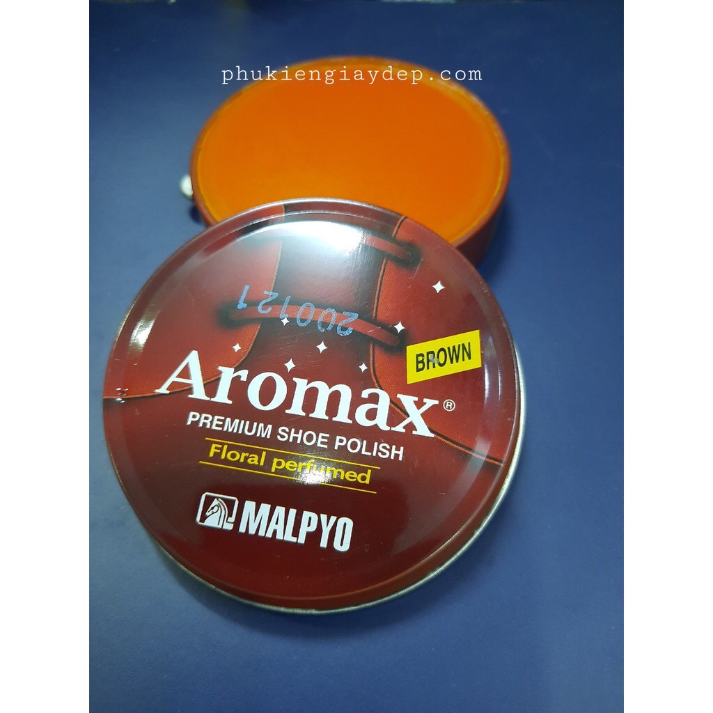 Xi đánh giày,sáp đánh bóng và làm mới giày da, đồ da thương hiệu  Aromax Hàn Quốc
