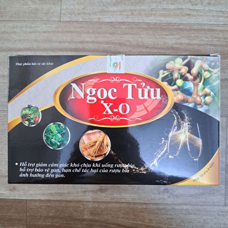Viên giải rượu NGỌC TỬU X-O hỗ trợ gan ,hạn chế tác hại của bia rượu giải rượu WIN 21 , Me 21_Hộp 4viên
