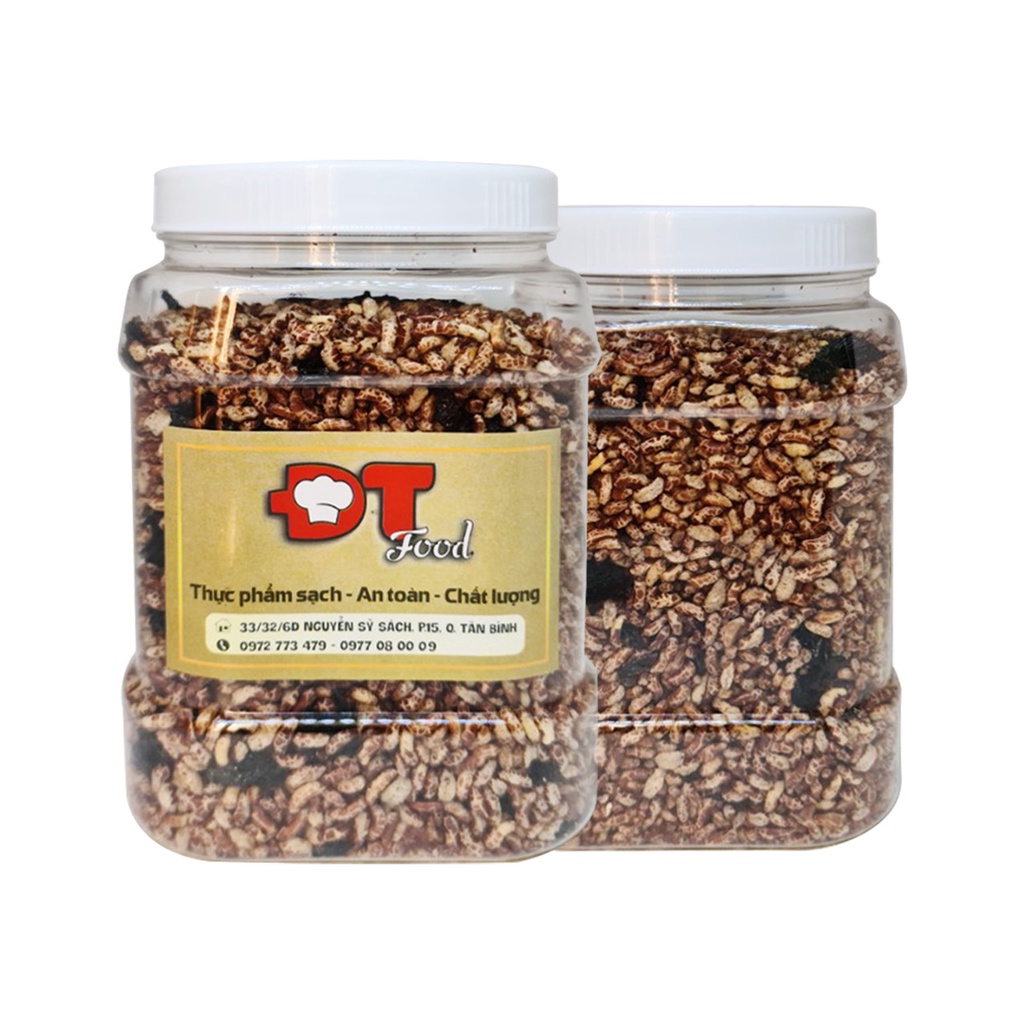 1kg Cơm Gạo Lức Rong Biển Sấy Giòn DTFood Thơm Ngon Bổ Dưỡng (Có thể dùng ăn chay, ăn kiêng)