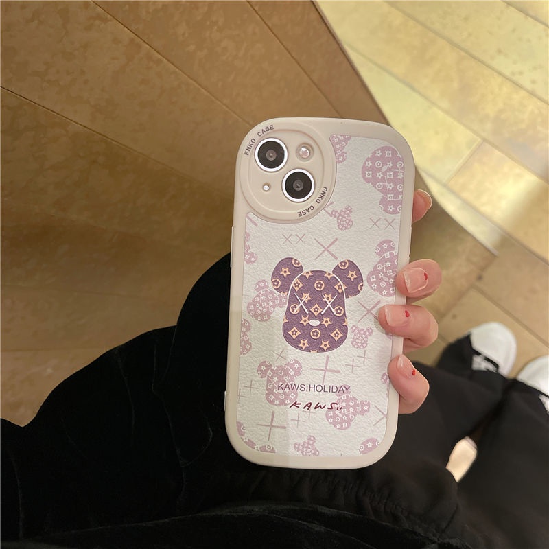 Ốp Điện Thoại Silicon Họa Tiết Đầu Gấu Tròn Dễ Thương Cho iPhone 12 13 11 Pro Max X Xs Max Xr 7 8 Plus Blx4