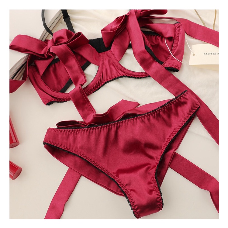 Đồ lót nữ Sexy khiêu gợi hở ngực nơ kèm dán ti | BigBuy360 - bigbuy360.vn