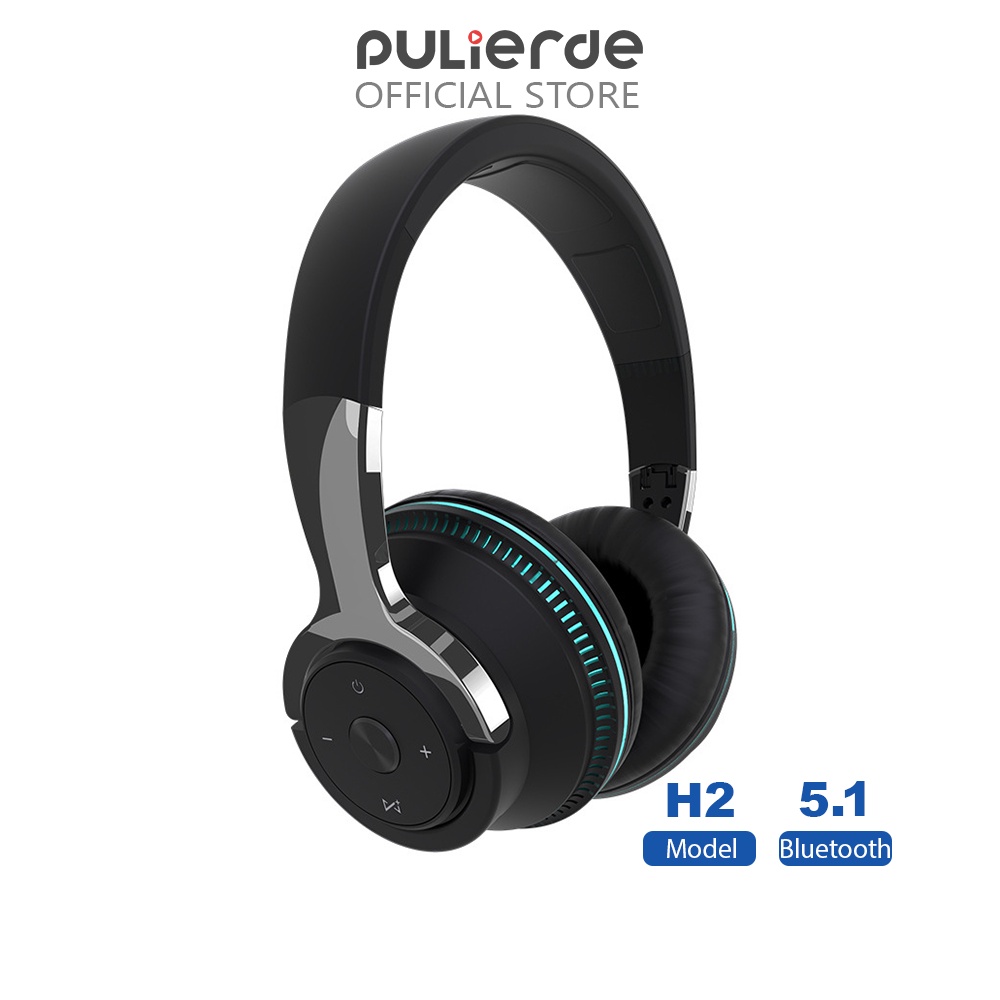 Tai nghe chụp tai không dây Pulierde H2 Bluetooth 5.1 âm thanh nổi HIFI