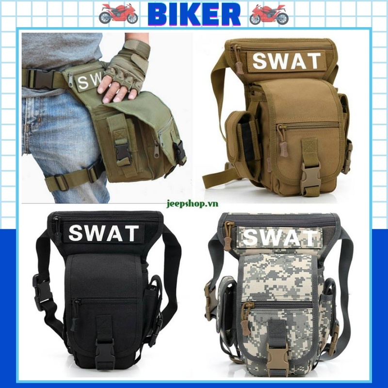 Túi Đeo Hông Đeo Đùi SWAT Chiến Thuật Đi Phượt Cao Cấp Thời Trang Phong Cách Quân Đội