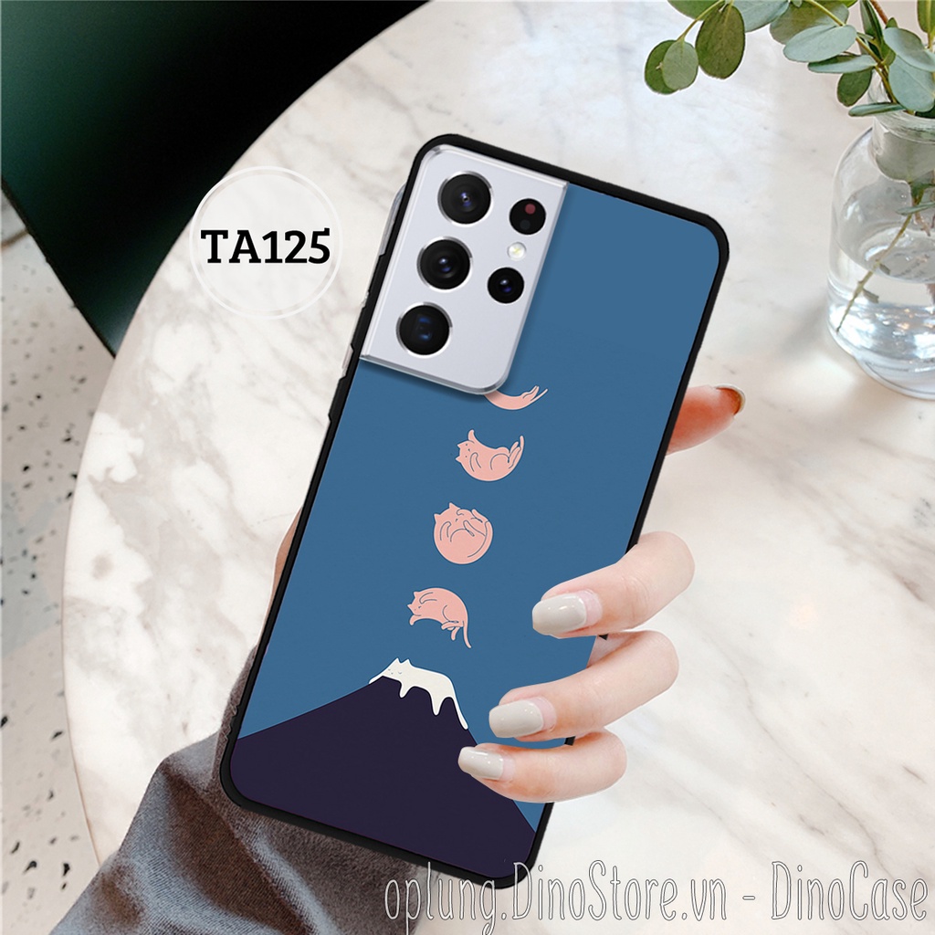 Ốp lưng Samsung S21 - S21 FE - S21 Plus - S21 Ultra - Ốp điện thoại Samsung in hình mèo đơn giản vintage siêu đẹp .