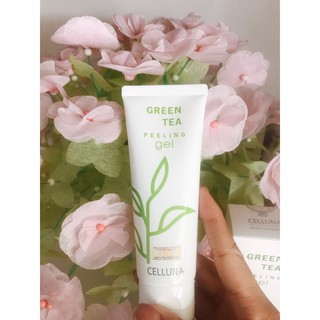 Gel tẩy tế bào chết trà xanh, làm sáng da – sạch mụn celluna