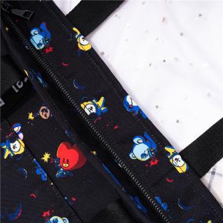 KPOP BT21 Storage Bag  BTS Canvas Bag Cartoon  Korean version