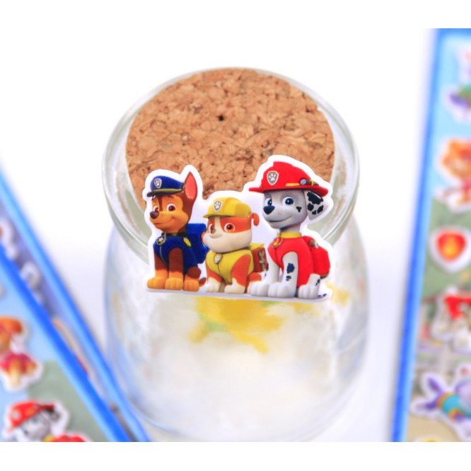 Sticker 3D Biệt đội Chó Cứu Hộ hình dán trang trí nổi cho bé