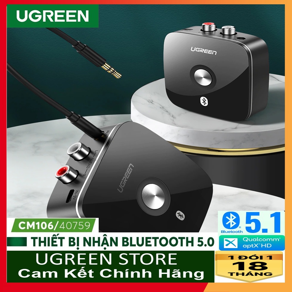 Bộ Nhận ÂmThanh Bluetooth 5.0 Sử dụng Chipset QCC3008 mạnh mẽ CM123 Chính Hãng