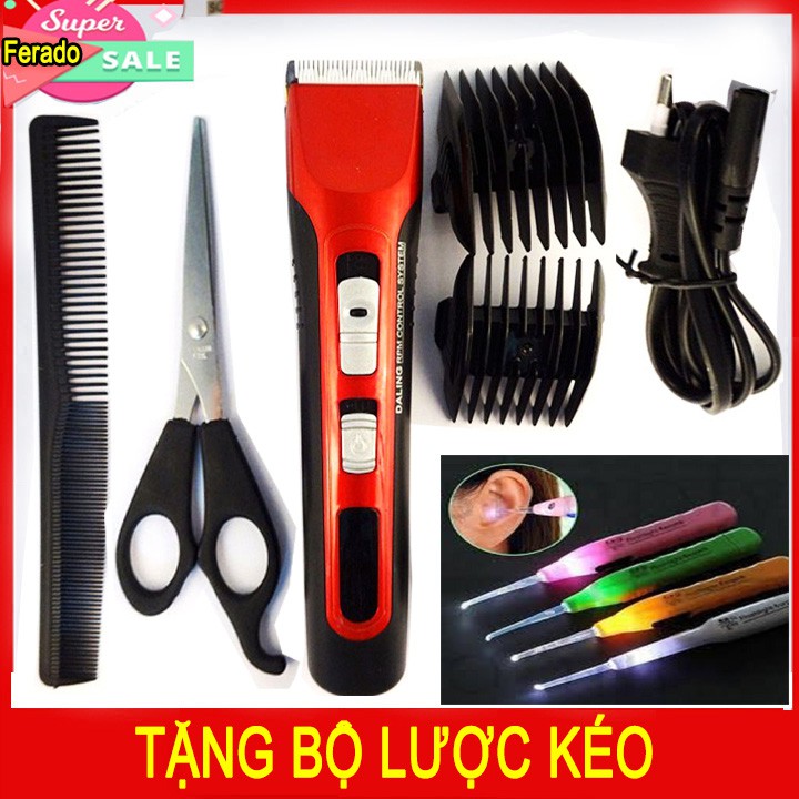 Tông đơ cắt tóc trẻ em DALING DL 1001 TẶNG BỘ LƯỢC ,KÉO