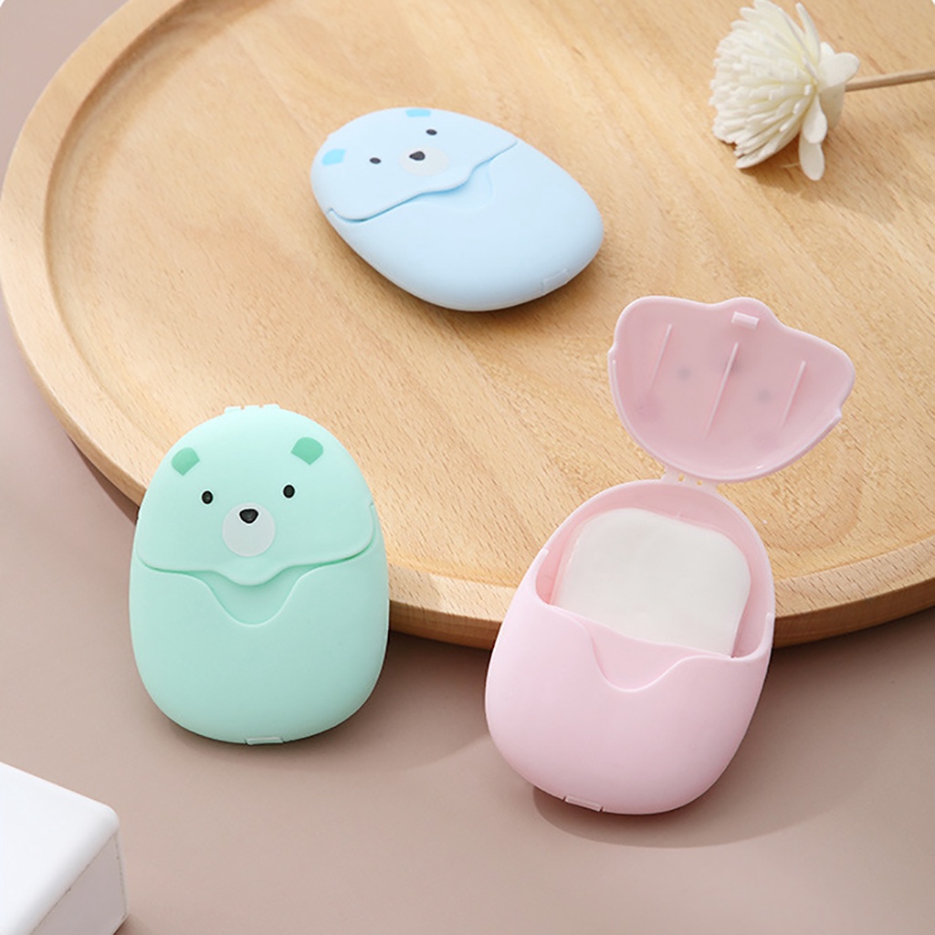 Xà Phòng Giấy Nhiều Mùi Dùng Một Lần Tiện Lợi Du Lịch, Xà Bông Khô Mini Bỏ Túi