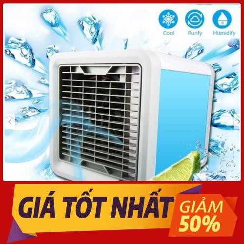 Quạt điều hòa mini có khay để nước và đá - Quạt hơi nước di động để bàn làm việc làm mát tạo ẩm không khí | BigBuy360 - bigbuy360.vn
