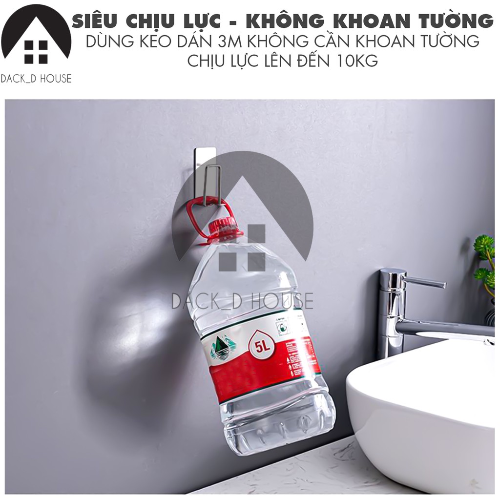 Giá treo bàn chải đánh răng INOX 304 Dack D House, có kèm keo 3M dán siêu chắc chắn, gia dụng thông minh