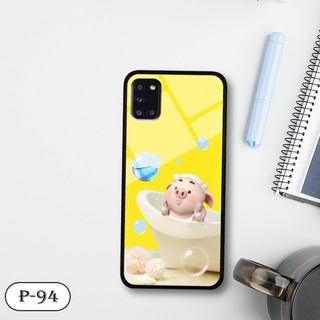 Ốp lưng kính 3D Samsung A31-cute
