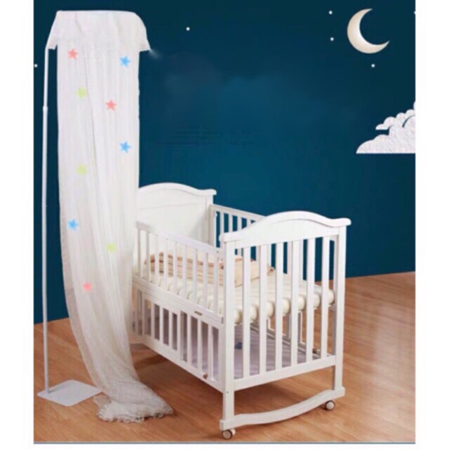 Màn chùm sơ sinh + khung sàn đứng di động