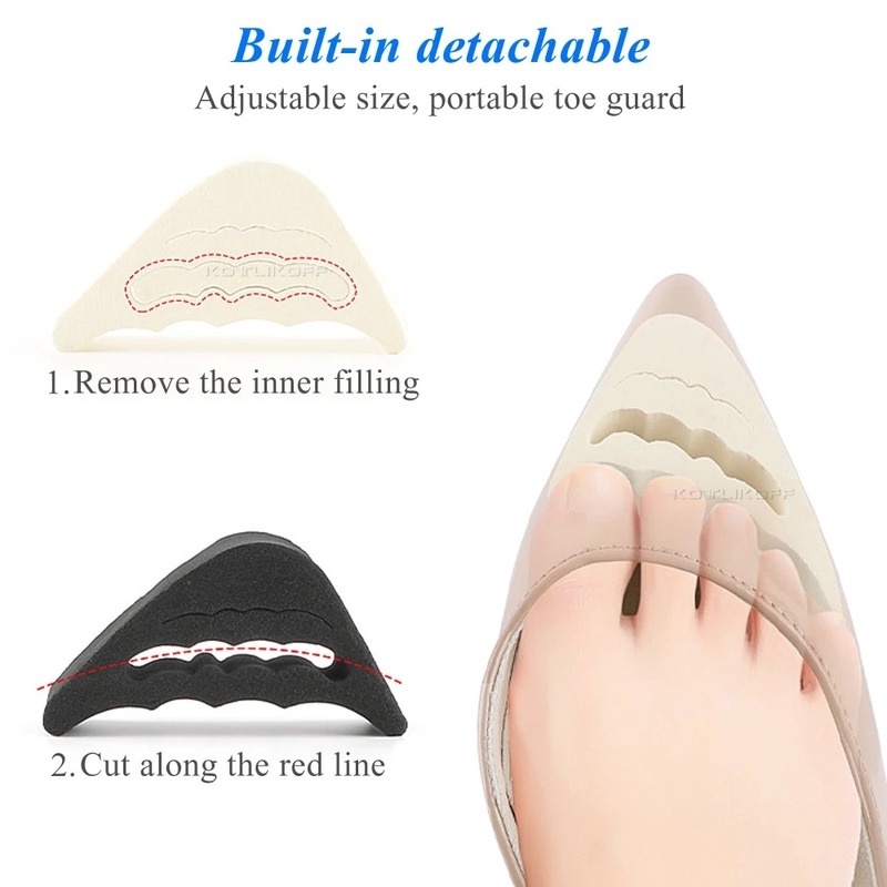 1 Cặp Miếng Đệm Mũi Giày Cao Gót/Cánh Mũi Chống Đau