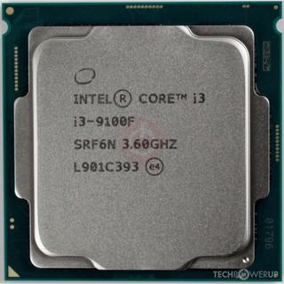 Bộ vi xủ lý CPU Intel Core i3 - 9100F  3.6Ghz  6MB  4 Cores, 4 Threads - Socket 1151 - Coffee Lake - 9100F TRAY + Keo