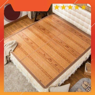 Chiếu Trúc Tăm Vân Gỗ Mùa Hè Mát Lạnh (m6x2m - m8x2m)