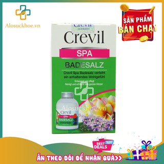 [Chính hãng] Muối khoáng tắm Đức Crevil spa Badesalz – Top 1 trong làm sạch, tẩy da chết, giảm viêm lỗ chân lông