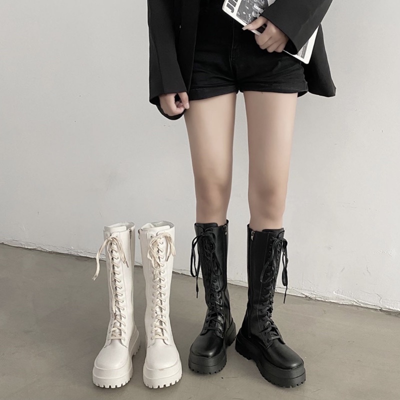 (HÀNG ORDER) Bốt đùi platform B40 đế răng cưa 5cm | BigBuy360 - bigbuy360.vn