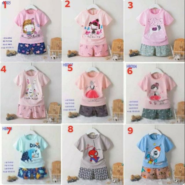 bộ bé gái🍓freeship🍓bộ xuất hàn cộc tay cho bé