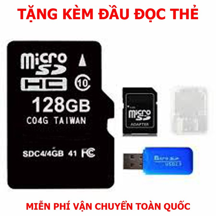 thẻ nhớ 128g - micro sdxc 128g - tặng kèm usb đọc thẻ | BigBuy360 - bigbuy360.vn