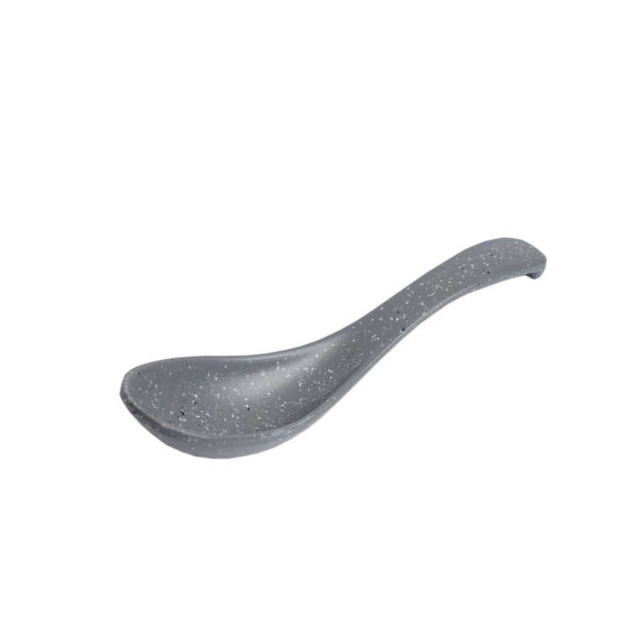 Combo 10 Muỗng Melamine Đen, Nâu, Xám, Ngói, Xanh Dương Nhám