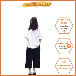 Quần Ống Rộng Lửng Chất Sạn Tàu Hot Trend