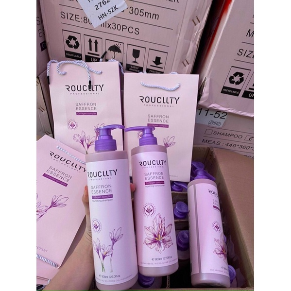 Dầu Gội Xả ROUCLLTY hương thơm phục hồi tóc hư tổn chống rụng tóc siêu mềm mượt (Chính_Hãng)