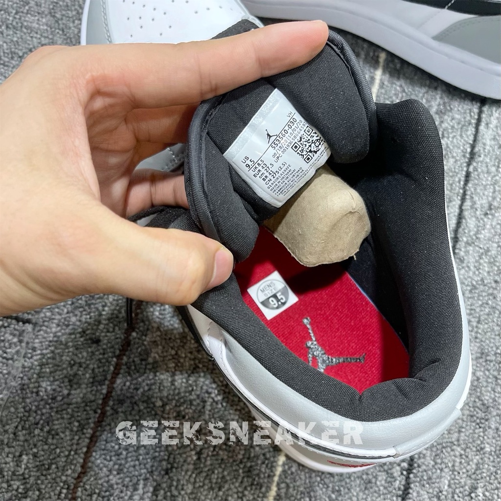 [GeekSneaker] Giày Jordan 1 Low Light Smoke Grey - Cổ Thấp