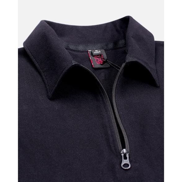 Áo Phông Thun Polo Nam Nữ Form Rộng Cá Sấu Ngắn Tay Màu Đen Local Brand by Xfire Unisex .