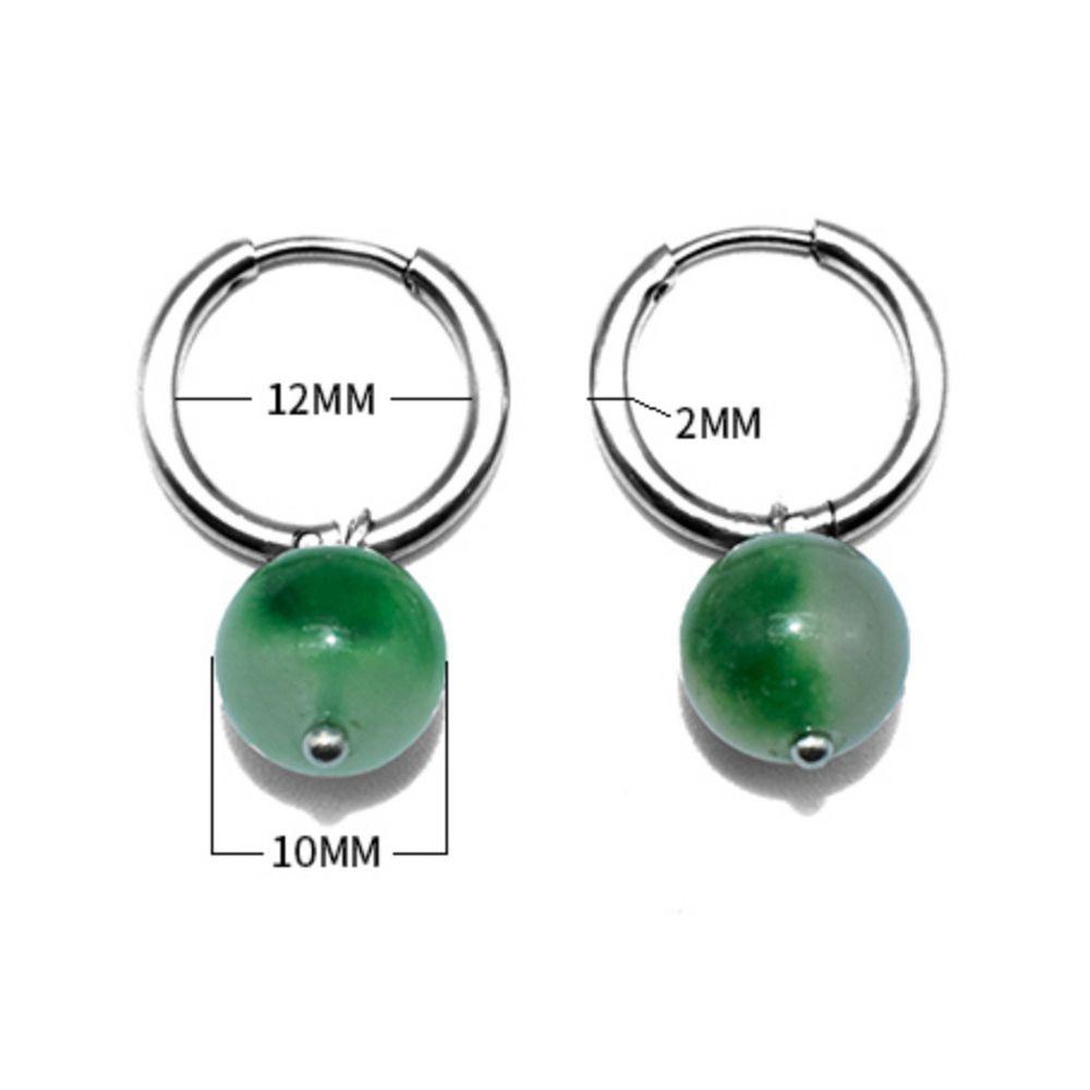 Bông Tai Dạng Kẹp Hình Tròn Bằng Thép Không Gỉ Phong Cách Cổ Điển Cho Nam Và Nữ MXMUSTY