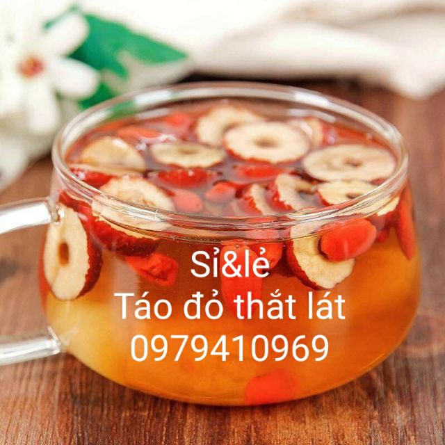 (Sỉ 1kg) Táo đỏ thắt lát . Táo tàu thắt mỏng