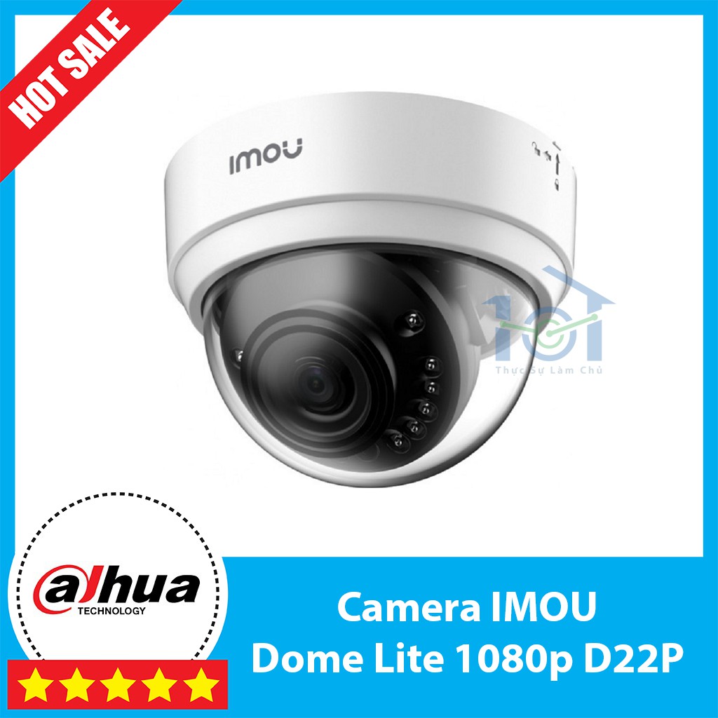 Camera IP 2M 4M Wifi Dome IMOU D22P D42P 1080p QHD(4K) FULL HD - Chính Hãng 24Th