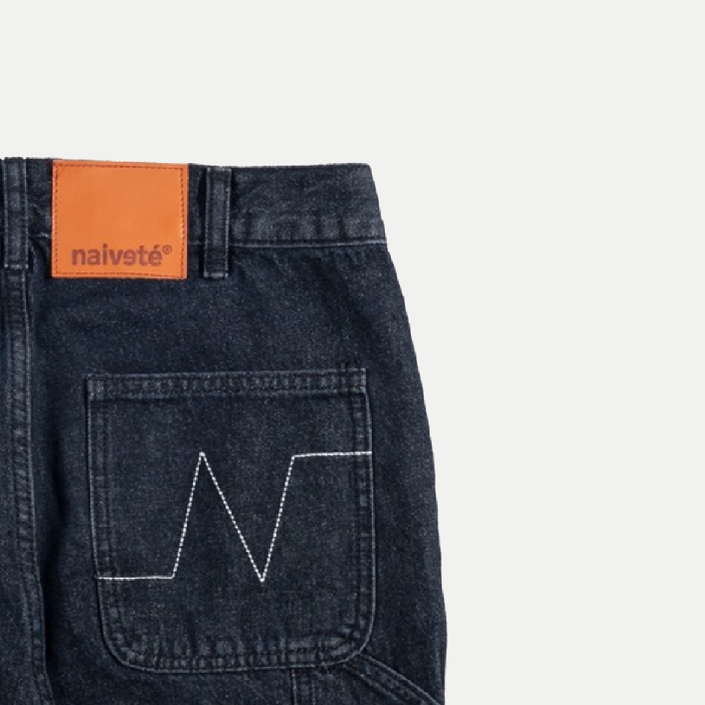 Quần jeans nam nữ Flare Jean NAIVETE ống đứng